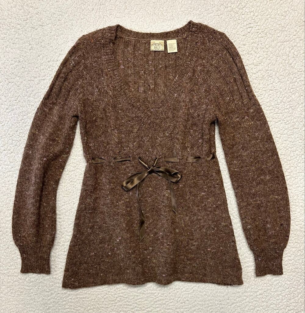Y2K BKE Womens Boho Knit Pullover Sweater Large